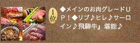 ◆メインのお肉グレードＵＰ！◆リブ♪ヒレ♪サーロイン♪～こだわりのＡ５飛騨牛をお好みチョイス♪～